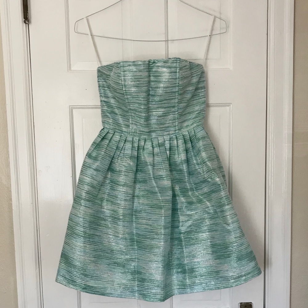 Strapless Striped Dress